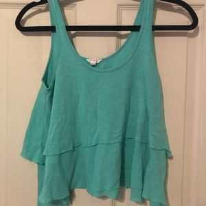 Aeropostale crop top teal XS